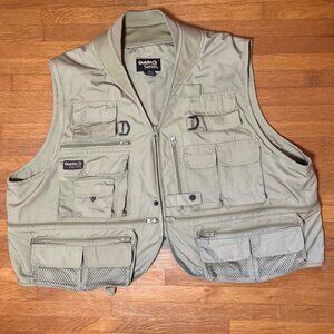 Guide Series Unisex Khaki Vest Fly Fishing Outdoor Pockets